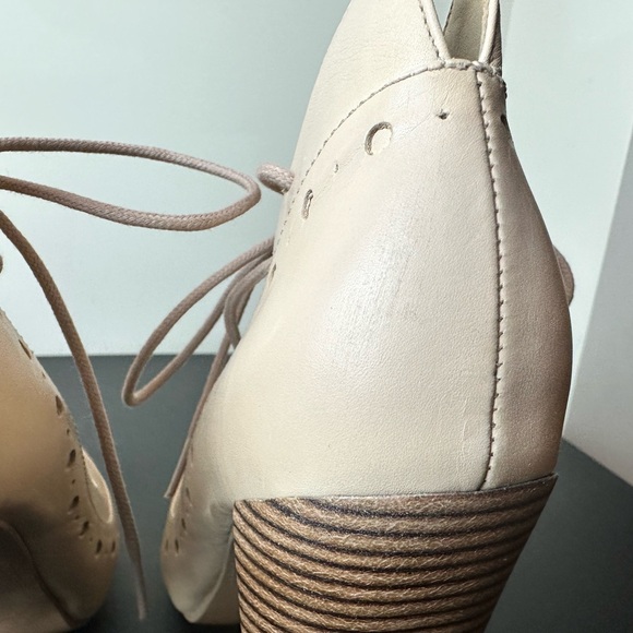 Beige Type Z Lace Up Heels - Picture 7 of 14